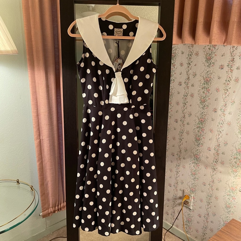 BNWT Banned polka dot pin up dress
